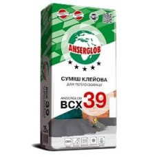 Клей монтажний для систем теплоізоляції Anserglob BCX 39 25 кг